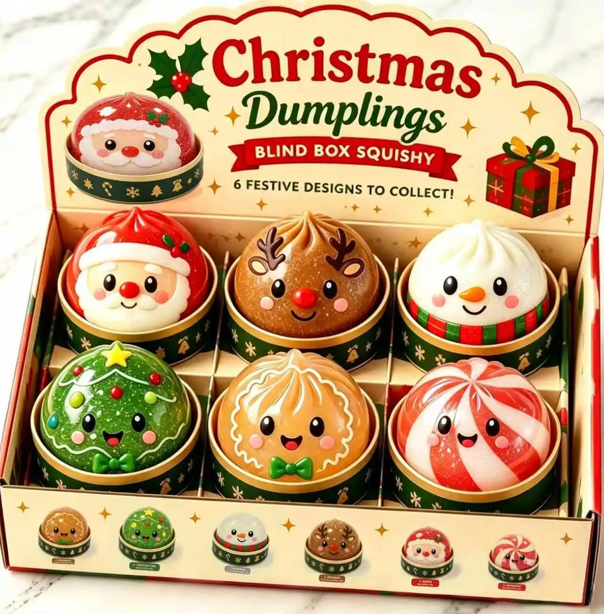 Christmas Dumpling Squishy